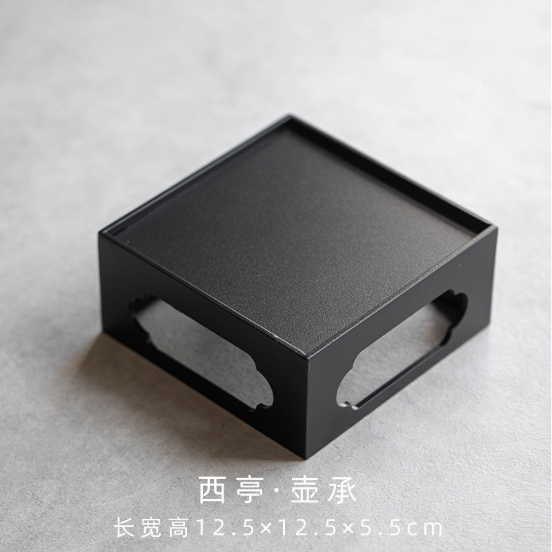 中国禅風鉄ポット、茶トレイ、ティーポット、ティーセットディスプレイスタンド、ドライバブルテーブル、鉢植えトレイベース|undefined