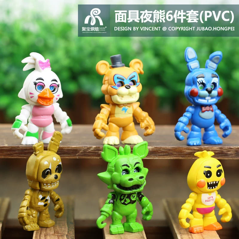 Маска Ночь Медведь Солнце Клоун Сундап кукла игрушка FNAF игра периферийный торт модель декорации финальная игра