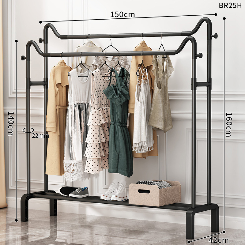 [고양이귀 더블폴 모델] 롱 150cm - 클래식 블랙