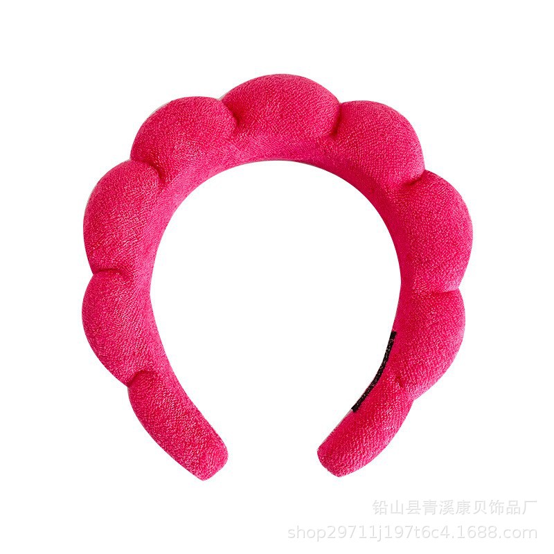 Diadema de esponja retorcida Amazon 2025, diadema de calavera alta, pulsera, diadema de pelo retorcida de felpa, diadema para lavado de cara para mujer, accesorios para el cabello