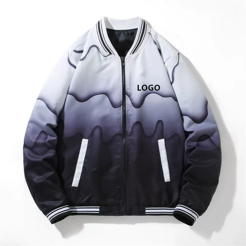Мужская спортивная куртка, градиент, (跨境交易),Oversize, оптовая