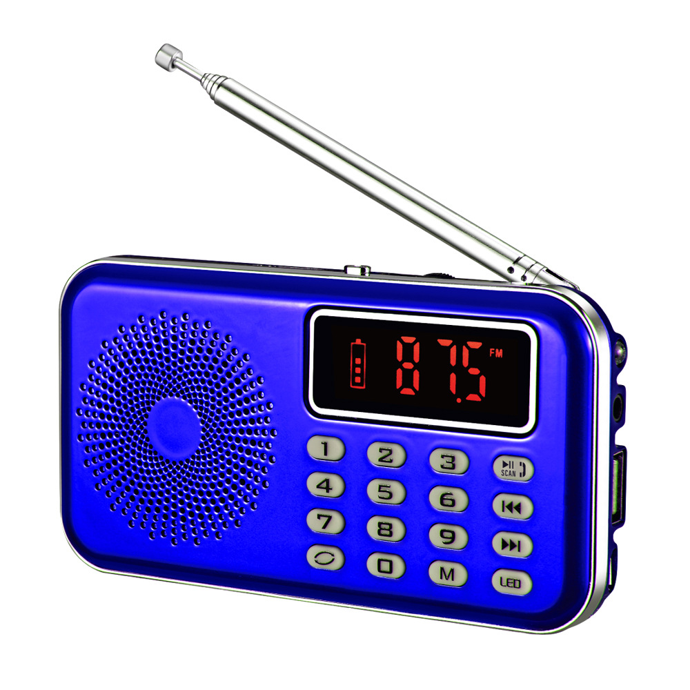 厂家批发Y-619迷你插卡收音机老人插卡音箱播放器便携收录机
