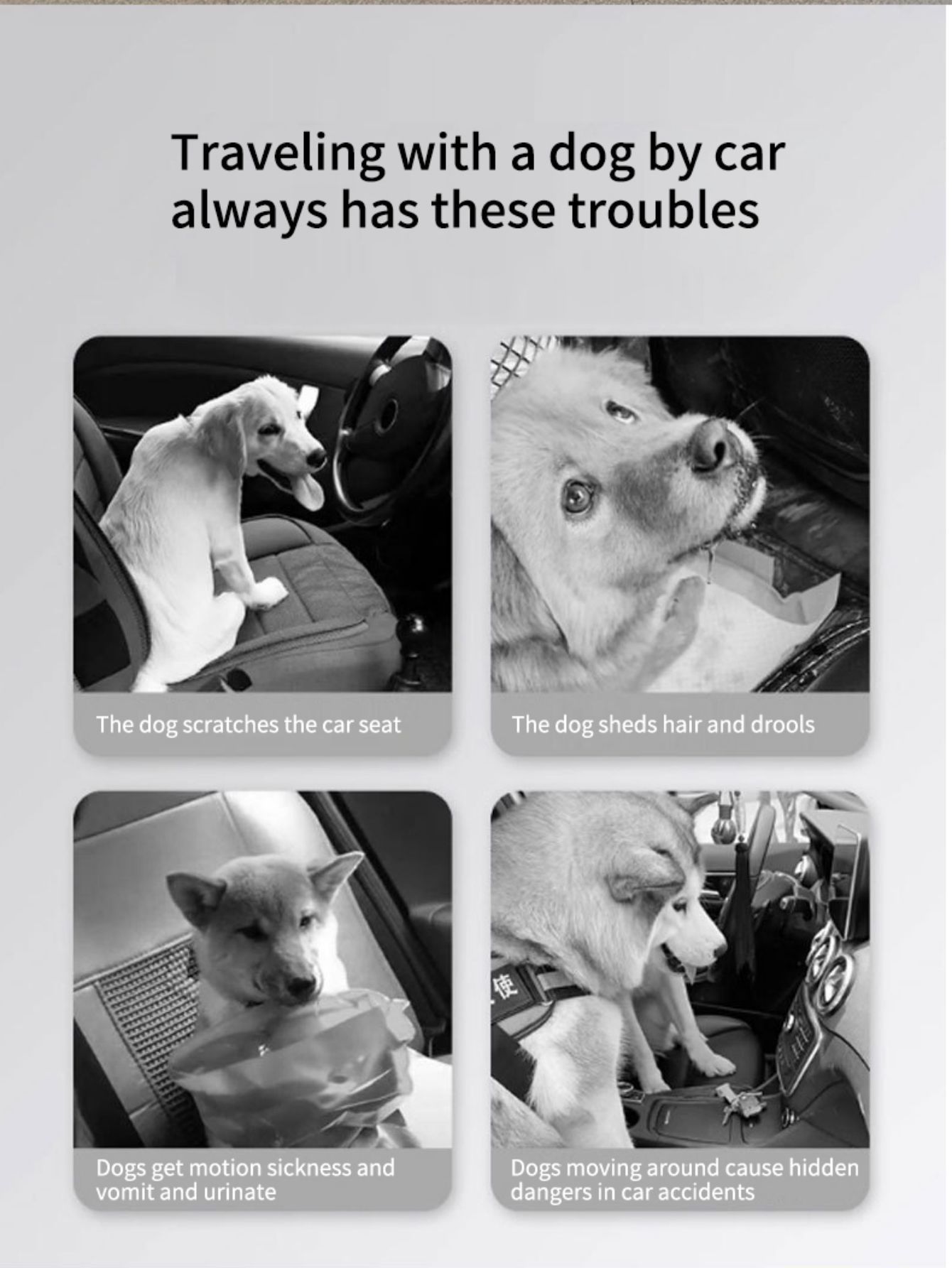 Car Trunk Pet Mat for Suvs, Sedans, and Other General-Purpose Vehicles, 210t Polyester Taffeta Pet Car Mat