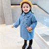 Winter children's jacket, quilted spring woolen coat, suitable for import, 2023, increased thickness, children's clothing