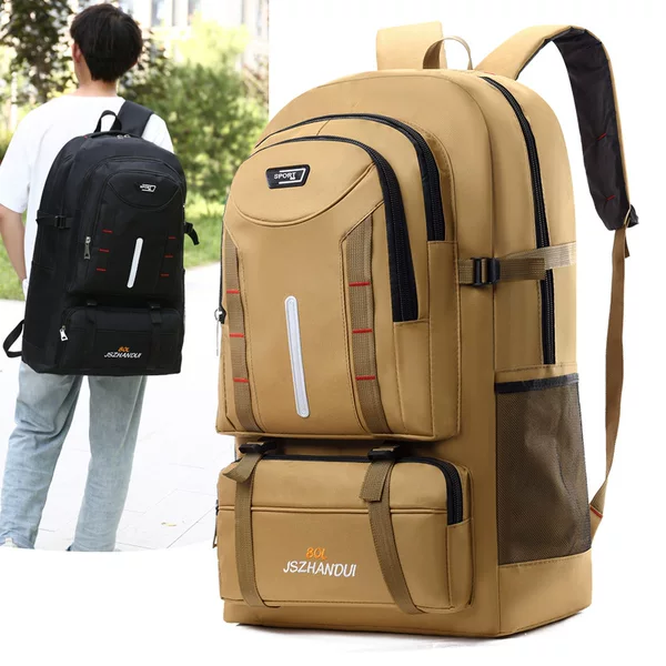 Large-Capacity Outdoor Backpack, Work Luggage Bag, Expandable Travel Mountaineering Bag, School Bag, Travel Camping Style and Business Trip