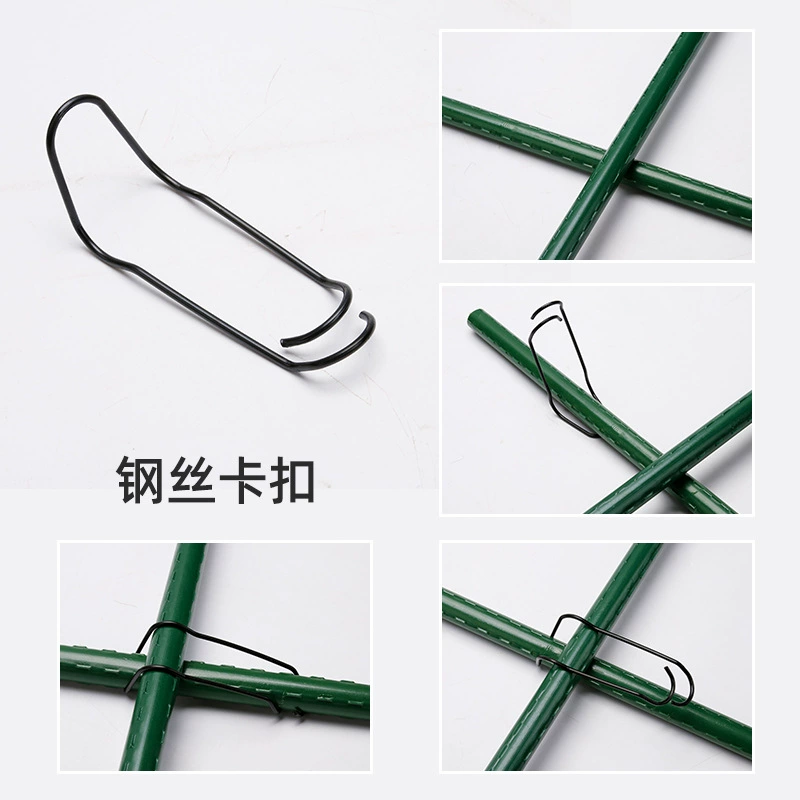 Многофункциональная карточная стойка из стали с пластиковым покрытием, вилочное соединение, пружинная пряжка, аксессуары для лазательной рамы, садовые посадки