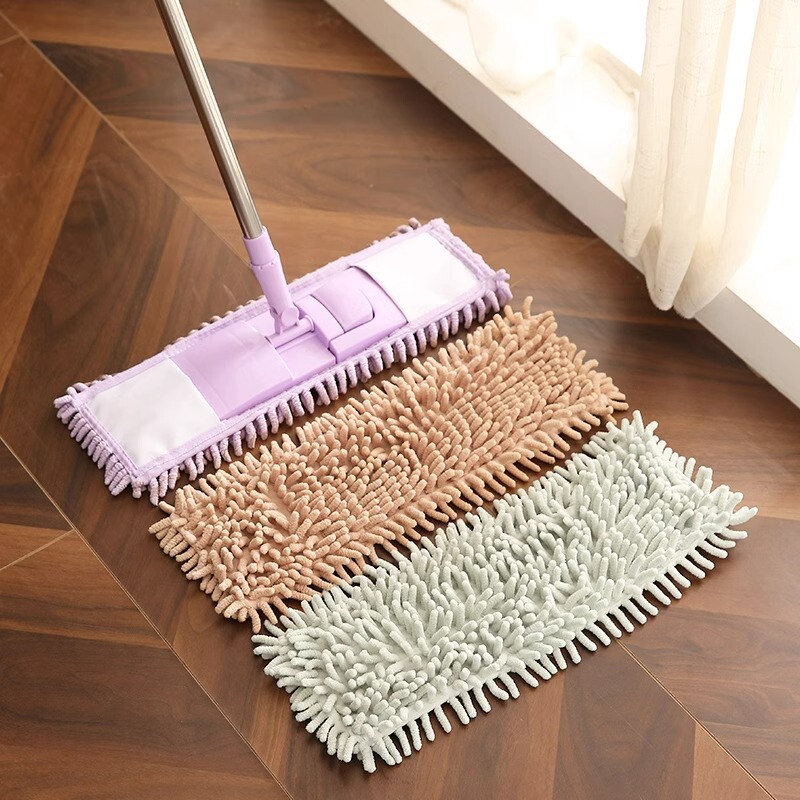 360-degree Rotating Flat Mop Household Lazy Mop Clamping Replaceable Mop Wood Floor Tile Mop