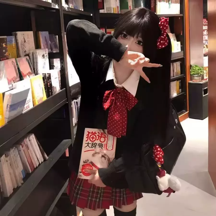 正统jk马甲背心外套女秋季学生内搭叠穿基础款套头针织衫毛衣套装