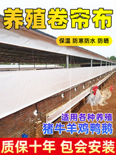 养殖场卷帘布猪场羊圈保温帘防雨防寒透光鸡牛羊棚防水篷布