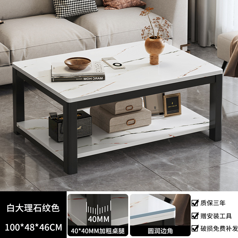 Mesa de centro, sala de estar, hogar, moderno, sencillo, apartamento pequeño, escritorio de té minimalista de vidrio 2023, nueva mesa pequeña