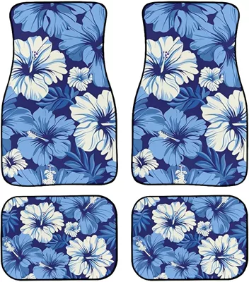 Avtomobil döşəmə paspasları, Flower Butterfly Easy to Clean - car-floor-mats-28-3344cm-two-piece-set