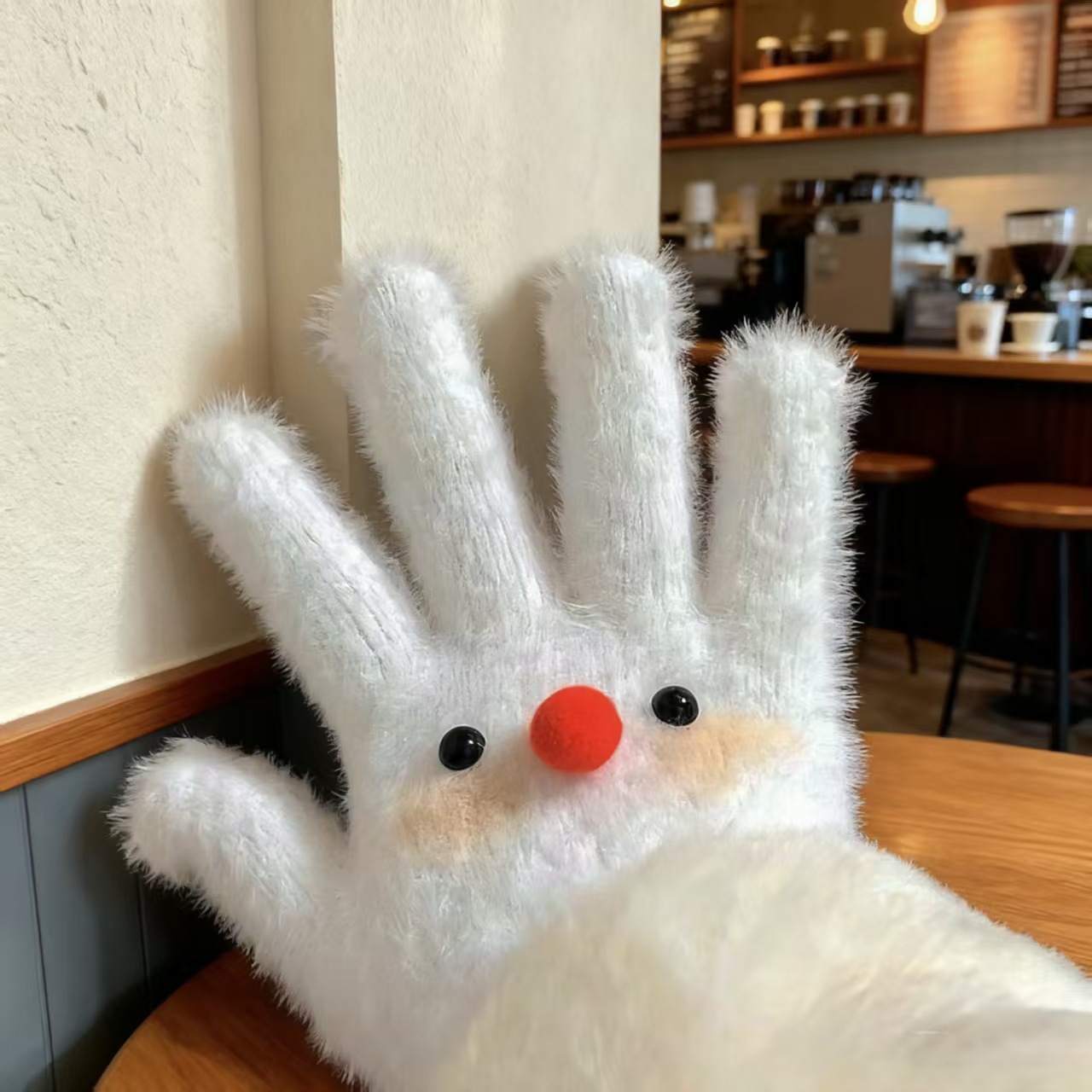 심플한 눈사람 장갑 [개별포장]