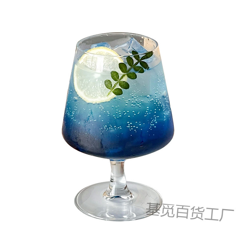 ins风矮脚玻璃杯鸡尾酒杯饮品杯苏打气泡水杯饮料调酒杯子高级感|undefined