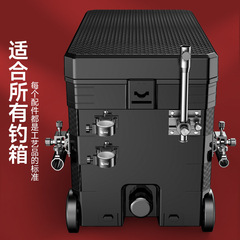 Complete fishing gear set for camping, including three-piece heavy-duty universal cannon stand, puller tray, fish basket stand, and umbrella stand