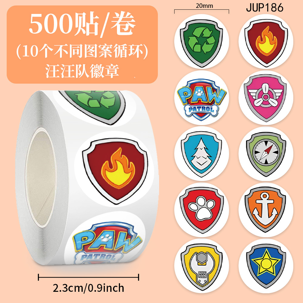 Cartoon animado pegatinas rodantes pegatinas seguras para niños no tóxicas materiales de contabilidad de mano decoración de caja de teléfono celular sellado cinta adhesiva