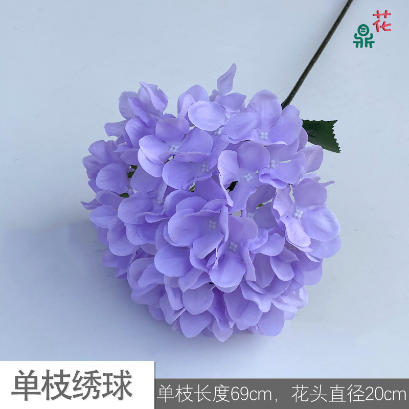 Single -branch hydrangea ls purple