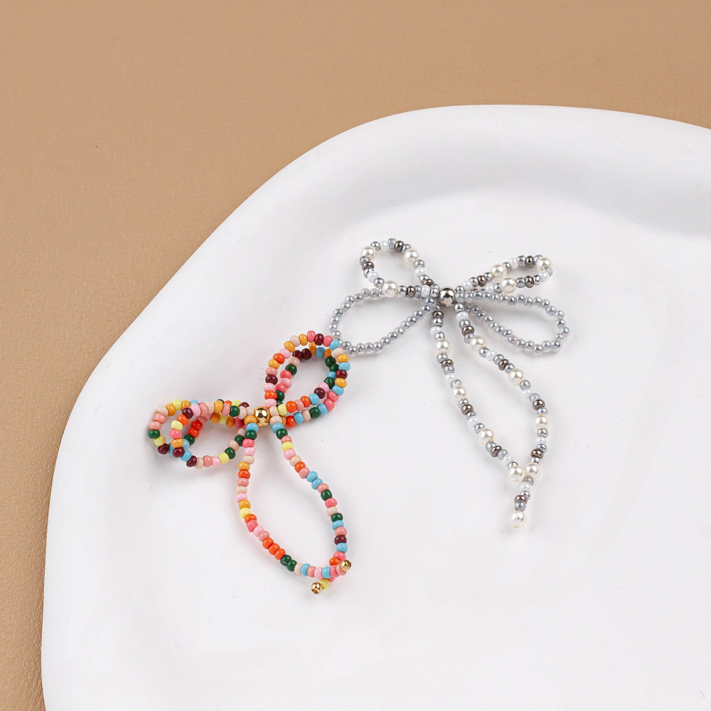 4g Weight Beads Jewelry Making Type DIY Jewelry Accessories Classification 2 Pieces Quantity 2 Pieces Glass Glass Bow Knot Beads