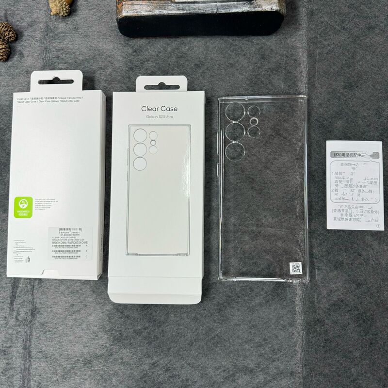 Suitable for Samsung S25Ultra Three-Pack Transparent Mobile Phone Case 24Upc Hard Case Non-Yellowing 23 High-Definition Wear-Resistant