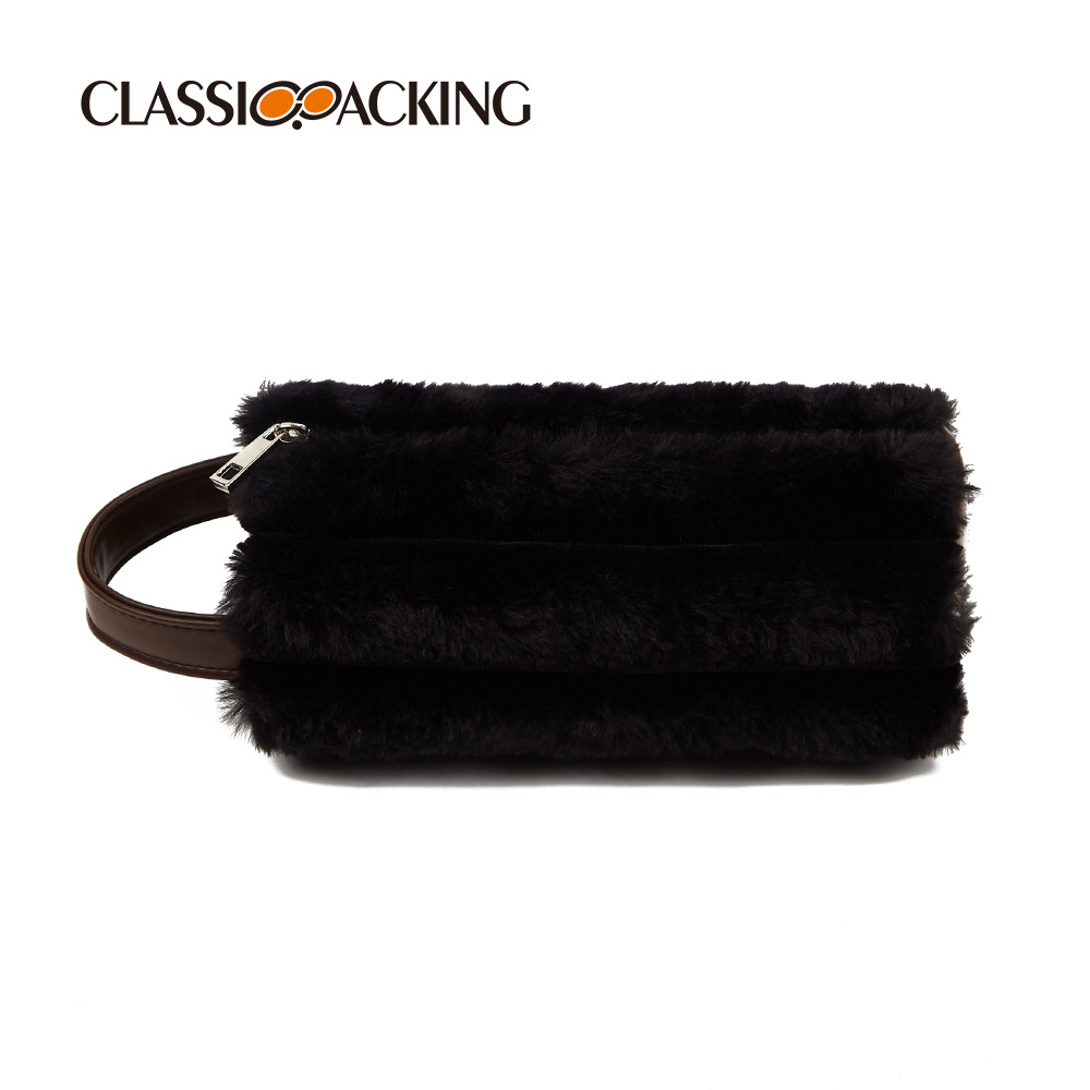 Japonés simple ins bolsa de almacenamiento de gran capacidad de alto aspecto suministros de belleza bolsa de almacenamiento multifuncional bolsa de cosméticos de felpa