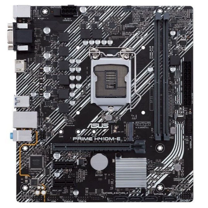 Материнская плата PRIME H410-E для настольного ПК, поддержка процессоров 10-го поколения, сокет LGA1200, в наличии