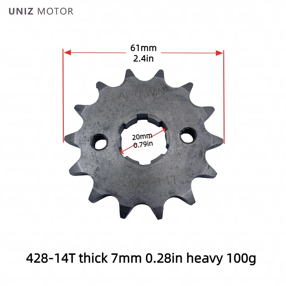 Manufacturer Wholesale Motorcycle Engine Small Gear Sprocket 420/428 Inner Hole 17-20 Motorcycle Parts