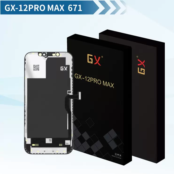 GX显示屏适用于苹果iphone12PromaxOLED柔性搬ic手机屏幕总成厂家