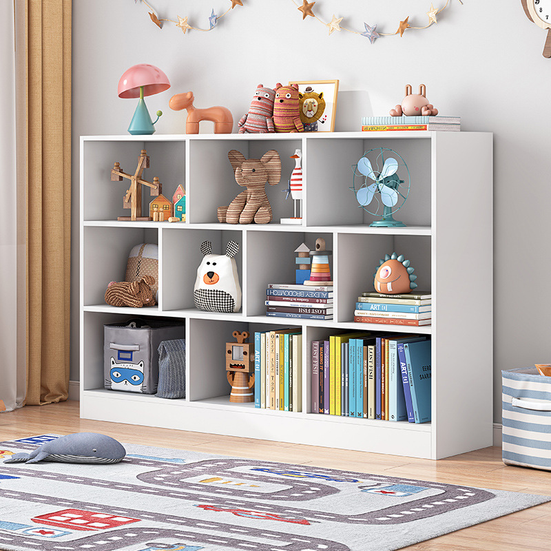 Estante de rejilla de almacenamiento de estudio, casa de alquiler, estante simple moderno, estante para libros ilustrados para el hogar, estante para libros, estante para libros, estante para libros