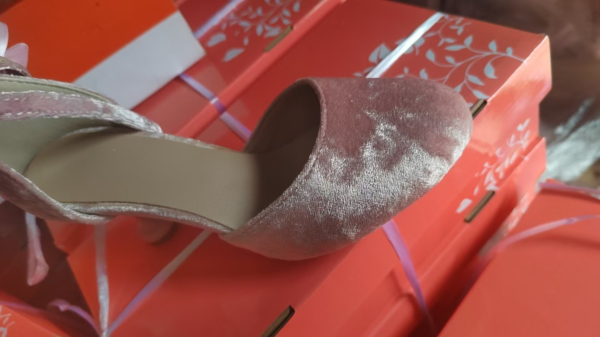 핑크 스웨이드 (힐 높이 9cm)