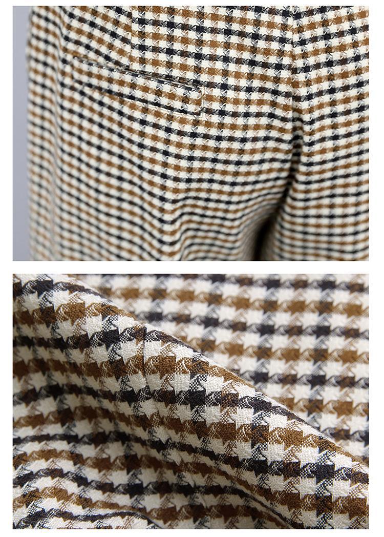 GraceChic Plaid Suit For Women Spring And Autumn 2023 New Korean Style Fashionable Age-Reducing Elegant Wide-Leg Pants Two-Piece_voghion.com