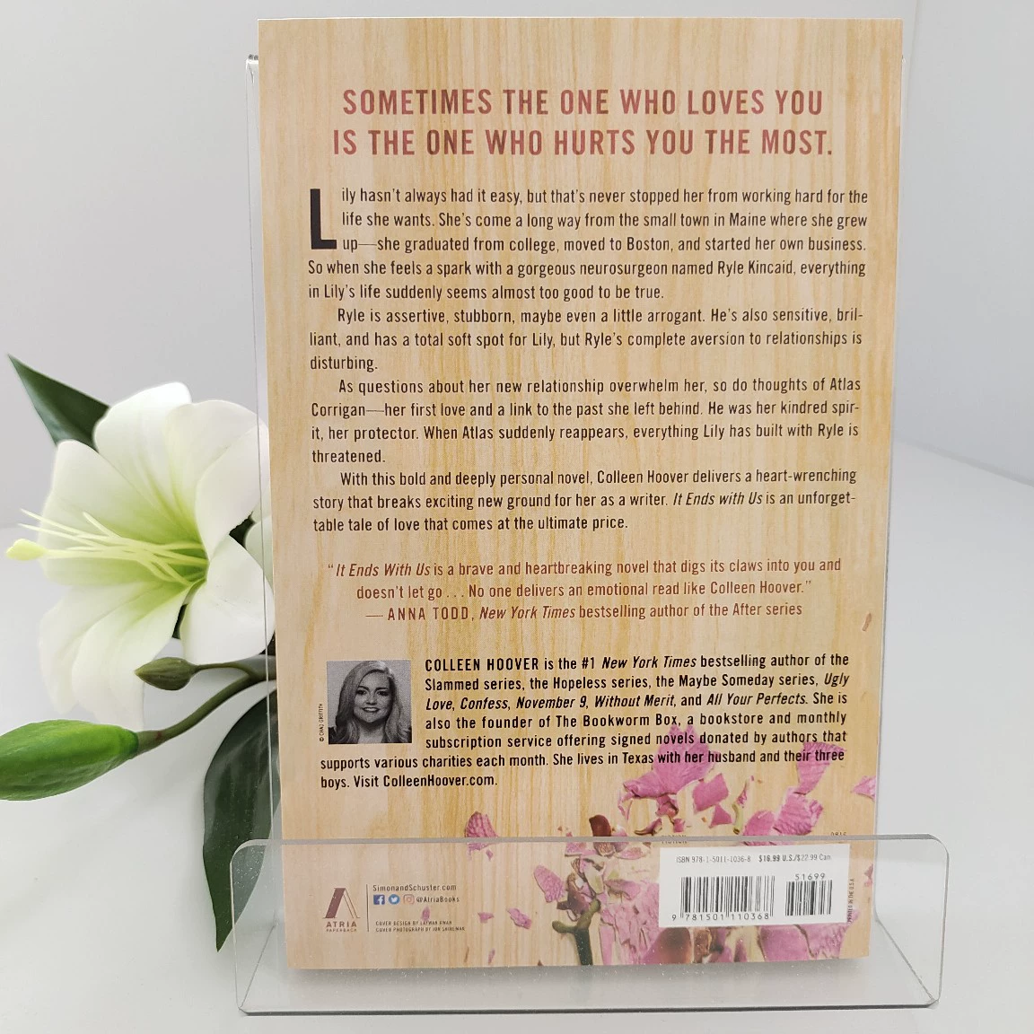 Книга ITENDSWITHUS — мягкая обложка, цветочный дизайн, 0,298 кг
