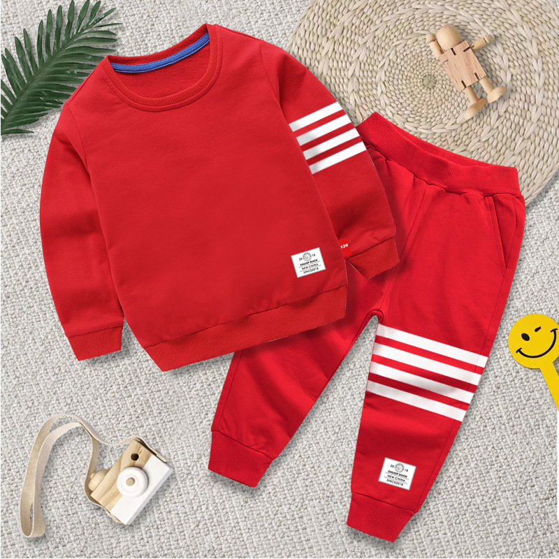 儿童卫衣两件套春秋装新款长袖中小潮童装运动服套装外贸跨境批发