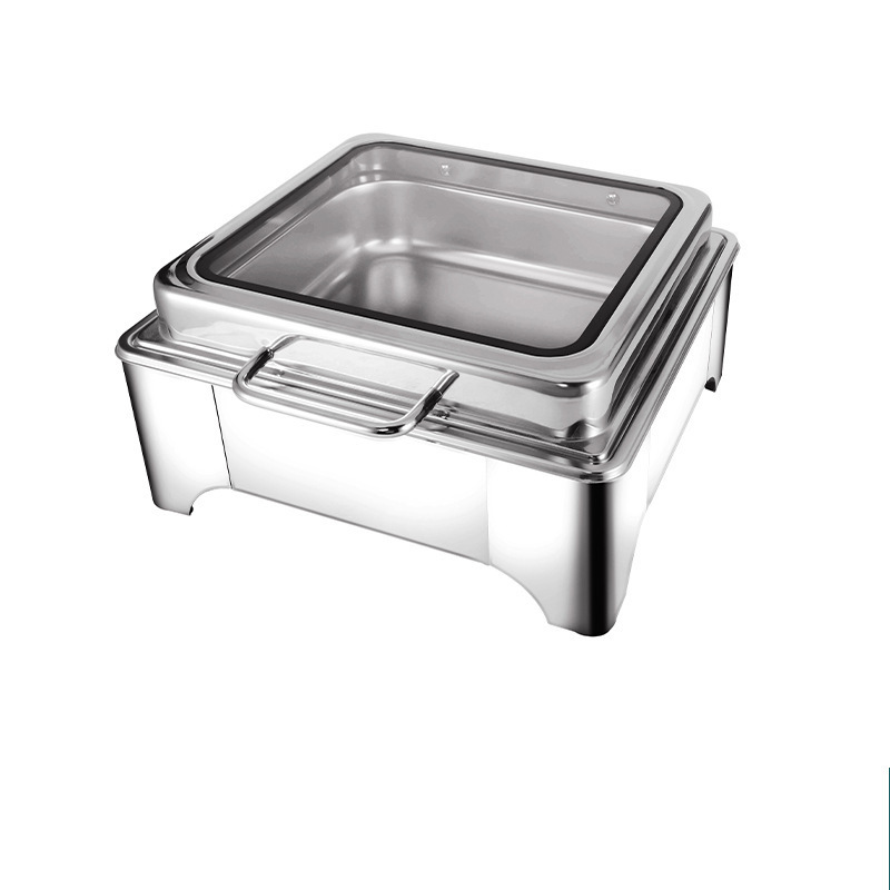 ステンレスビュッフェ食事炉油圧式緩降蓋ホテルレストラン商用布菲炉chafing dish|undefined