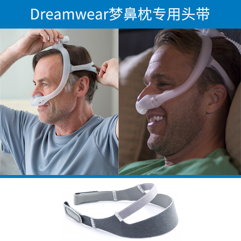 Máscara de Ventilación Nasal DreamWear de Philips Respironics con Correa de Fijación de una Sola Línea, Grado Médico