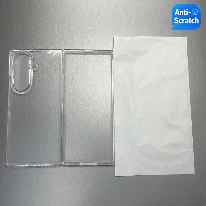 Samsung Zfold8 Mirror Material Phone Case Suitable for Zflip8 Flip Cover Protective Case Pc Anti-Drop Case Anti-Fingerprint