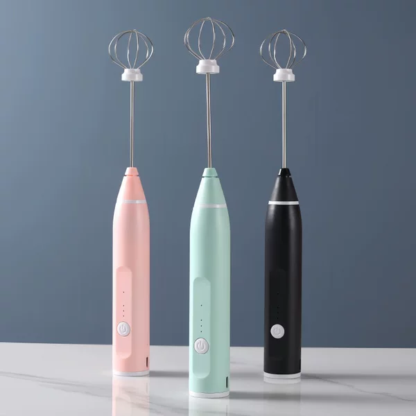 Cross-Border Electric Handheld Egg Beater for Home Kitchen Use, Mini Stainless Steel Egg, Coffee, Milk Tea Mixer