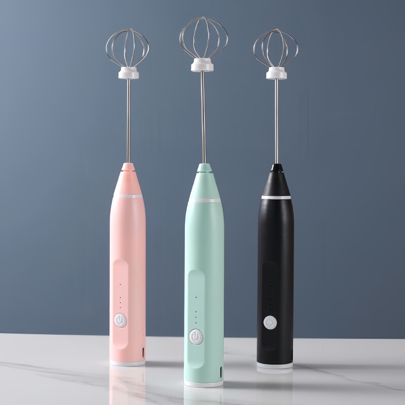 Cross-Border Electric Handheld Egg Beater for Home Kitchen Use, Mini Stainless Steel Egg, Coffee, Milk Tea Mixer