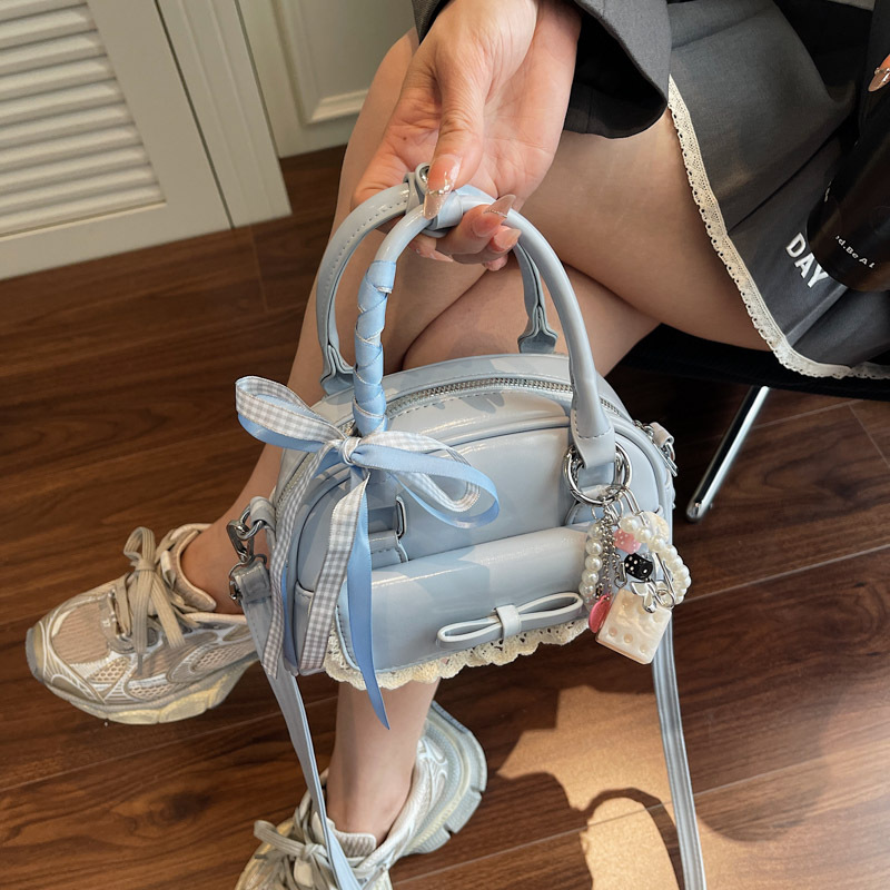 Versión coreana del bolso de mujer de todo fósforo de alta calidad 2025 nuevo bolso de hombro portátil para mujer de moda de nicho bolso de mensajero de moda