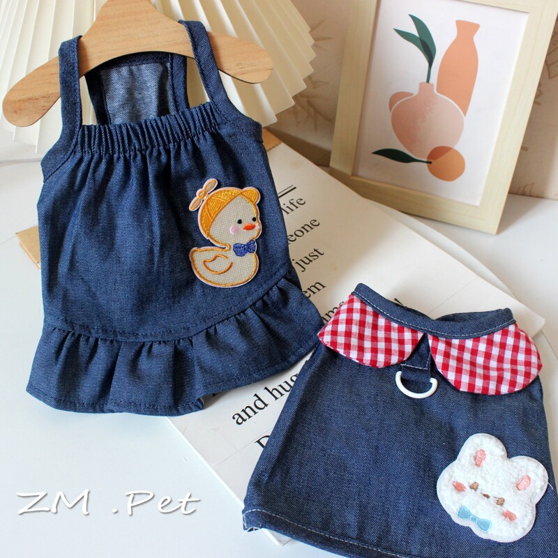 Pet Clothes Puppy Chest Vest Teddy Cat Clothes Pet Thin Imitation Cowboy Couple Clothing Wholesale Pet Clothes Puppy Chest Vest Teddy Cat Clothes Pet Thin Imitation Cowboy Couple Clothing Wholesale
