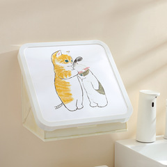 Bathroom Picture Storage Rack Waterproof Foldable Shelf Toilet Bathroom Wall-Hanging Picture Storage Cabinet without Drilling