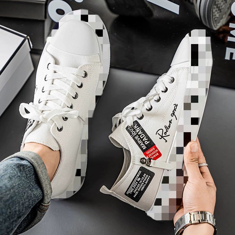 Повседневная обувь из ткани прилив, легкая обувь с низким уровнем одежды, новая дышащая мужская обувь на холсте весной 2025 года