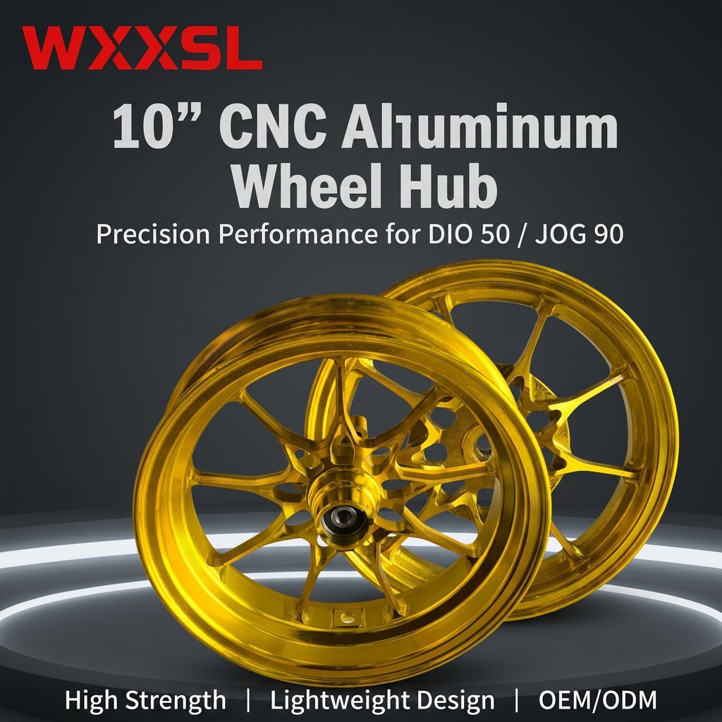 Cross-border 10inch CNC wheel hub suitable for Yamaha Jog90 motorcycle wheel hub modification, aluminum alloy manufacturer wholesale