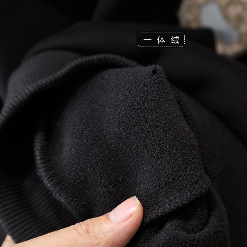 6370 traje de estilo occidental para niños ropa de otoño e invierno 2024 nuevo bebé más suéter de terciopelo traje de dos piezas de invierno de terciopelo