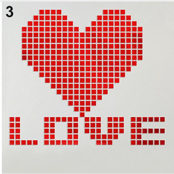 Square Acrylic Mirror Wall Stickers 3d Decor For Living Room_voghion.com