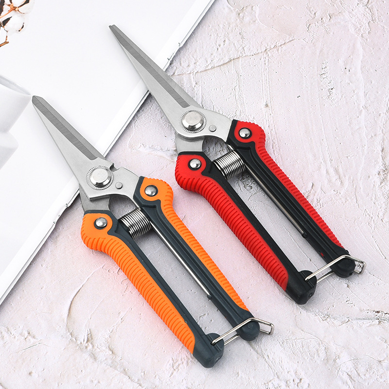 不锈钢修枝树枝剪果园花枝摘果剪园艺剪刀工具工厂批发