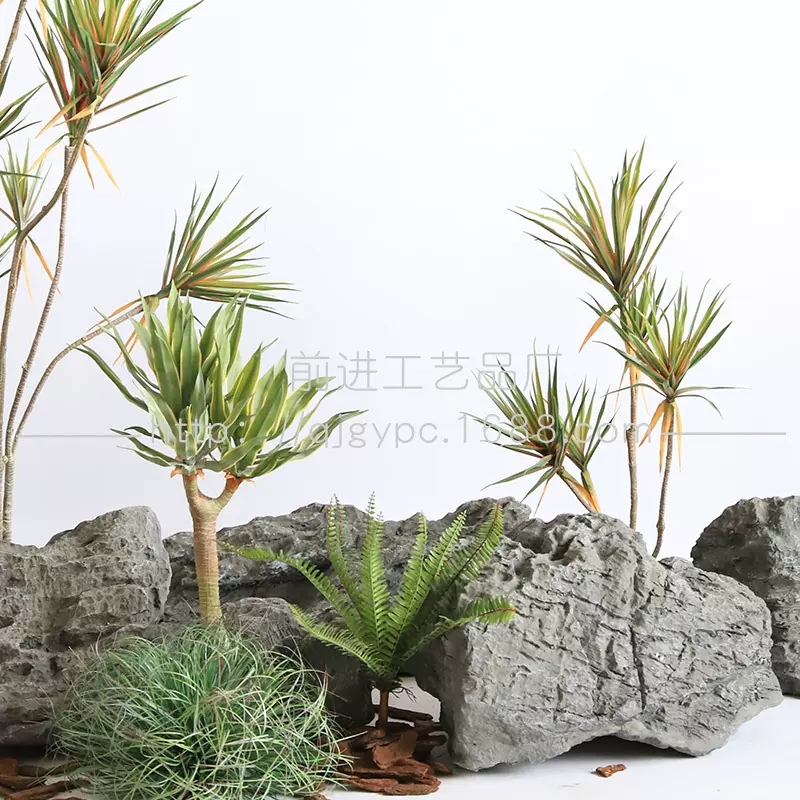 玻璃钢人造石头室内景观造景装饰假石头英德石仿真石头造景石