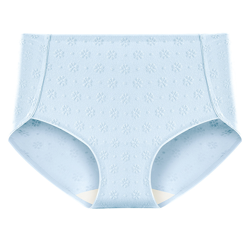 Algodón de las mujeres de cintura alta vientre contracción antibacteriano de cintura alta más tamaño pantalones cortos de triángulo sin costuras de las niñas 2024 Nuevo triángulo ropa interior de mujer