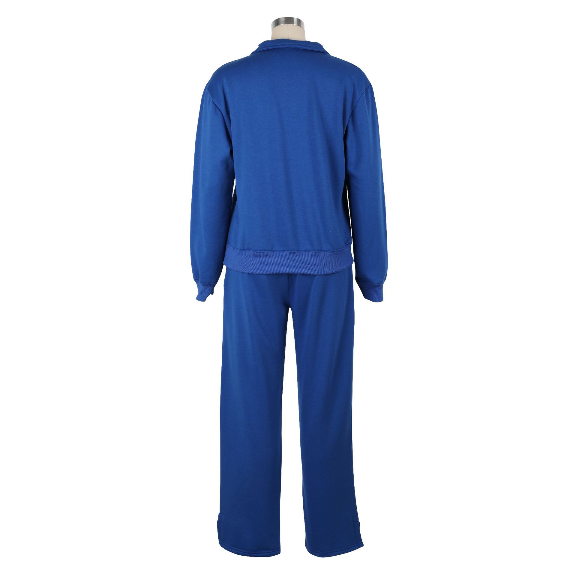 Women Clothing Sweater Two Piece Suit Velvet Thickened Sportswear Loose Winter