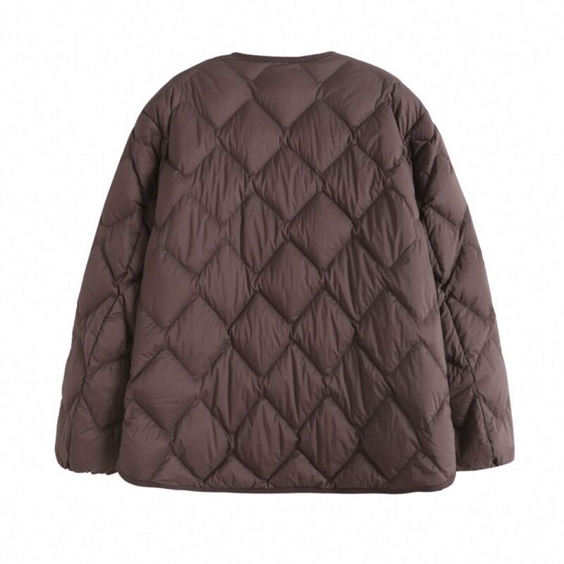 White Duck down Autumn and Winter New Style Casual Short Style New Chinese Style Large Size Loose down Jacket Women's Jacket