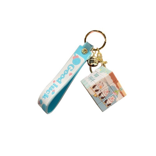 卡通书包挂件迷你魔方钥匙扣批发网红包包挂饰玩偶汽车钥匙