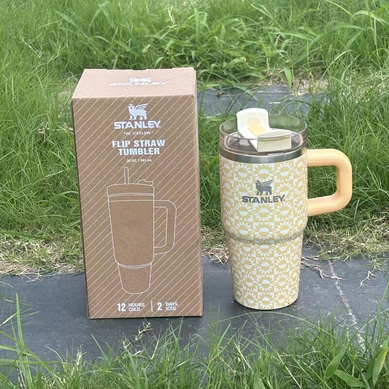 同款STANLEY 20OZ吸管杯保温杯水杯子车载不锈钢大容量小巨无霸杯|undefined